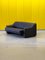 Model 44 Three-Seater Sofa in Black Leather from De Sede, 1970s 16
