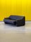 Model 44 Three-Seater Sofa in Black Leather from De Sede, 1970s, Image 16