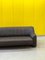 Model 44 Three-Seater Sofa in Black Leather from De Sede, 1970s 17