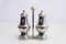 Salt and Pepper Set in Silver Metal, 1960s, Set of 3, Image 5