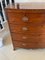 Antique George III Figured Mahogany Bow Fronted Chest of 5 Drawers, 1800, Image 9