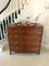 Antique George III Figured Mahogany Bow Fronted Chest of 5 Drawers, 1800, Image 3