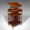 Antique English Walnut Canterbury Reading Table or Desk, 1820s 5