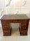 Antique Victorian Mahogany Free Standing Kneehole Desk, 1860s 1