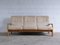 Mid-Century Sofa aus Holz und Stoff 3