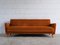 Mid-Century Sofa Bed in Wood and Fabric 2