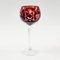 Copas de vino Mid-Century de cristal con adornos cortados a mano de HSG Hortensja, años 60. Juego de 6, Imagen 4