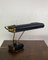 French Model N71 Black and Brass Golden Desk Lamp by Eileen Gray for Jumo, 1940s 1