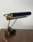 French Model N71 Black and Brass Golden Desk Lamp by Eileen Gray for Jumo, 1940s 8
