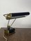 French Model N71 Black and Brass Golden Desk Lamp by Eileen Gray for Jumo, 1940s 3
