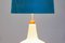 Large Mid-Century Opaline Glass Table Lamp 3