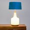 Large Mid-Century Opaline Glass Table Lamp 1