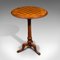 Small Antique Chess Table in Burr Walnut, 1880 5