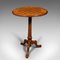 Small Antique Chess Table in Burr Walnut, 1880 1