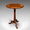 Small Antique Chess Table in Burr Walnut, 1880, Image 2