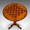 Small Antique Chess Table in Burr Walnut, 1880 6