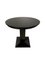 Kleiner schwarzer ovaler Jugendstil Tisch, 1890er 1
