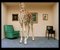 Matthias Clamer, Giraffe in Living Room, Low Section, Photographic Print, 2022 1