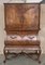 Mid-Century Modern Spanish Walnut Wood and Mirror Bar Cabinet, 1940s, Image 2