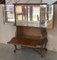 Mid-Century Modern Spanish Walnut Wood and Mirror Bar Cabinet, 1940s 4