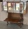 Mobile bar Mid-Century moderno in legno di noce e specchio, Spagna, anni '40, Immagine 4