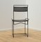 Chair in Black Tinted Metal, 1980s 5