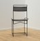 Stuhl aus schwarz getöntem Metall, 1980er 5