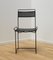 Stuhl aus schwarz getöntem Metall, 1980er 8