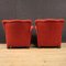 Italian Armchairs in Red Fabric, 1970, Set of 2, Image 6