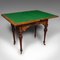 Victorian English Walnut Gentlemans Card Table by James Phillips, 1840s 2