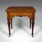 Victorian English Walnut Gentlemans Card Table by James Phillips, 1840s 1