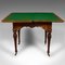 Victorian English Walnut Gentlemans Card Table by James Phillips, 1840s 4