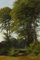 Andreas Thomas Juuel, Paesaggio estivo con alberi a foglie caduche in riva a un lago, Olio su tela, Immagine 2