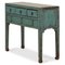 Blue Lacquer Console Table with Drawers, 1920s, Image 3