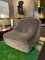 Italian Space Age Lounge Chairs in Gray Velvet, 1960s, Set of 2 10