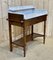 Louis Philippe Bathroom Table in Walnut and Marble 4