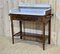 Louis Philippe Bathroom Table in Walnut and Marble 10