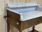 Louis Philippe Bathroom Table in Walnut and Marble 9