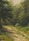 Wilhelm Schütze, Sunny Forest Path, XIX secolo, Olio su cartone, Immagine 2