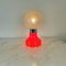 Italienische Vintage Tischlampe aus Glas & verchromtem Aluminium, 1960er 8