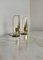 Italian Brass Golden Metal Table Lamps and Crystal Glass, 1960s, Set of 2 3