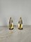 Italian Brass Golden Metal Table Lamps and Crystal Glass, 1960s, Set of 2, Image 4