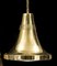 Swedish Ceiling Lamp in Brass by Hans Agne Jakobsson for Markaryd, 1960 2