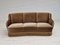 Vintage Danish 3 Seater Banana Sofa in Velour, 1970s, Image 15