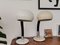Italienische Industrielle Bauhaus Schreibtischlampen in Weiß & Creme, 1960er 2er Set 5