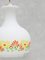 French Opaline Glass Flower Pendant Light, 1970, Image 7