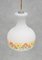 French Opaline Glass Flower Pendant Light, 1970, Image 2