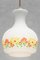 French Opaline Glass Flower Pendant Light, 1970 6