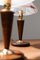 Lámparas de mesa en forma de hongo de cristal de Murano, años 70. Juego de 2, Imagen 3