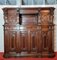 Renaissance Style Notary Cabinet in Walnut, 1800s 1